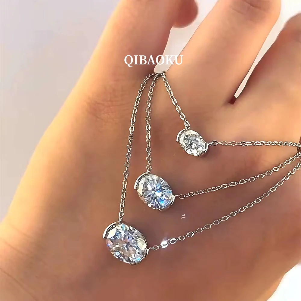 Collana FCGJHW con Moissanite  - Bezels Set Pendant recensione e prezzo