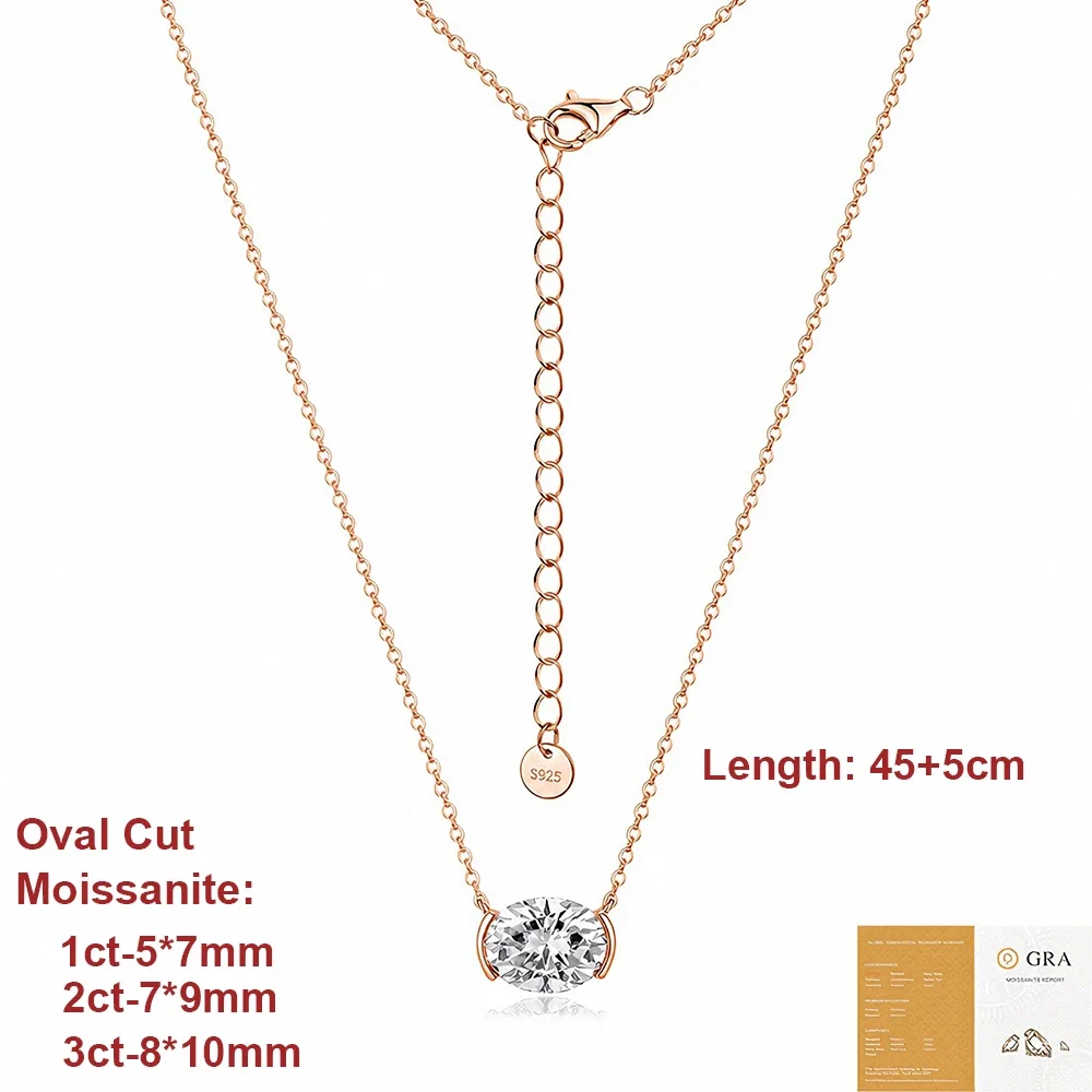 Collana FCGJHW con Moissanite  - Bezels Set Pendant recensione e prezzo