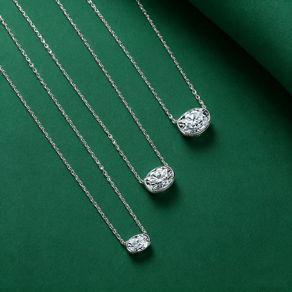 Collana FCGJHW con Moissanite  - Bezels Set Pendant recensione e prezzo