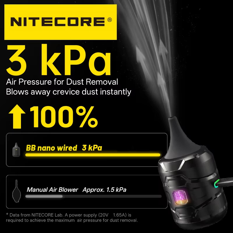 NITECORE BB nano Soffiatore El - Vacuum Chamber Small recensione e prezzo